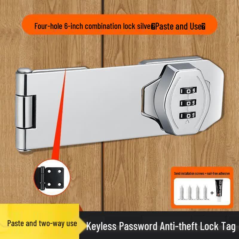 Flat Ring No-Drill Password Cabinet Lock