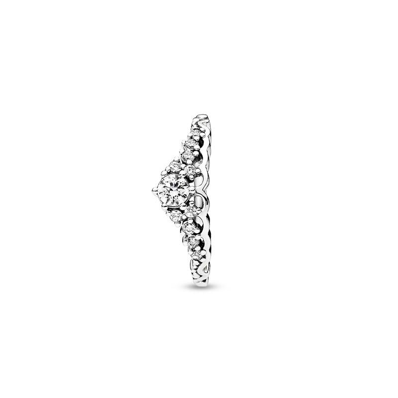 Pandora Fairy Tale Crown 925 Silver Cubic Zirconia Ring Women ring 196226CZNEW
