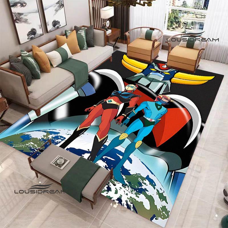 Tapis 3D OVNI ROBO GRENDIZER GOLDORAK Tapis antidérapant Tapis d'extérieur Tapis de zone Tapis de décoration pour la maison la chambre à coucher Tapis pour chambre à coucher Cadeau d'anniversaire