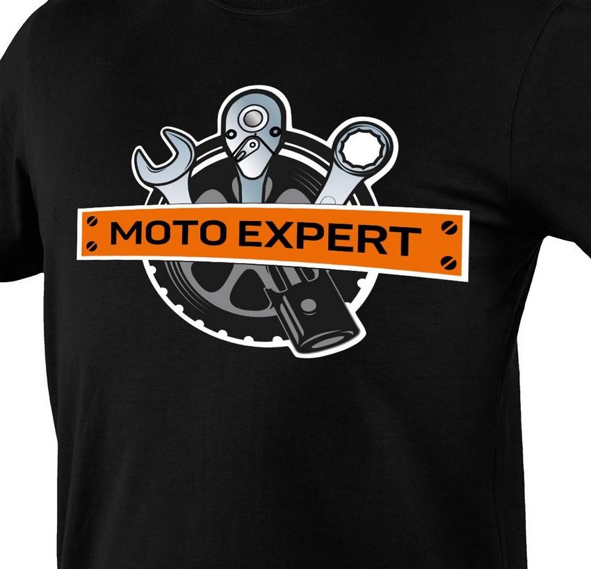 T-Shirt With Moto Expert Print Size L - T N81-643-L