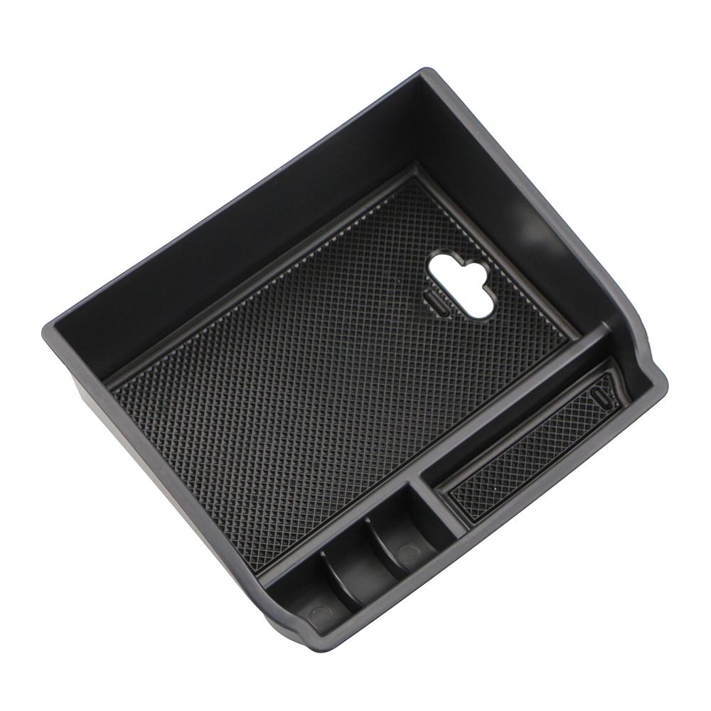 

For Toyota Fortuner Hilux Innova Revo AN120 AN130 AN160 2016-2026 ABS Car Central Armrest Storage Box Center Console Organizer чорний