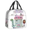 Gabbys Dollhouse Insulated Lunch Tote Bag for Women Mercat Cat Portable Thermal Cooler Bento Box School