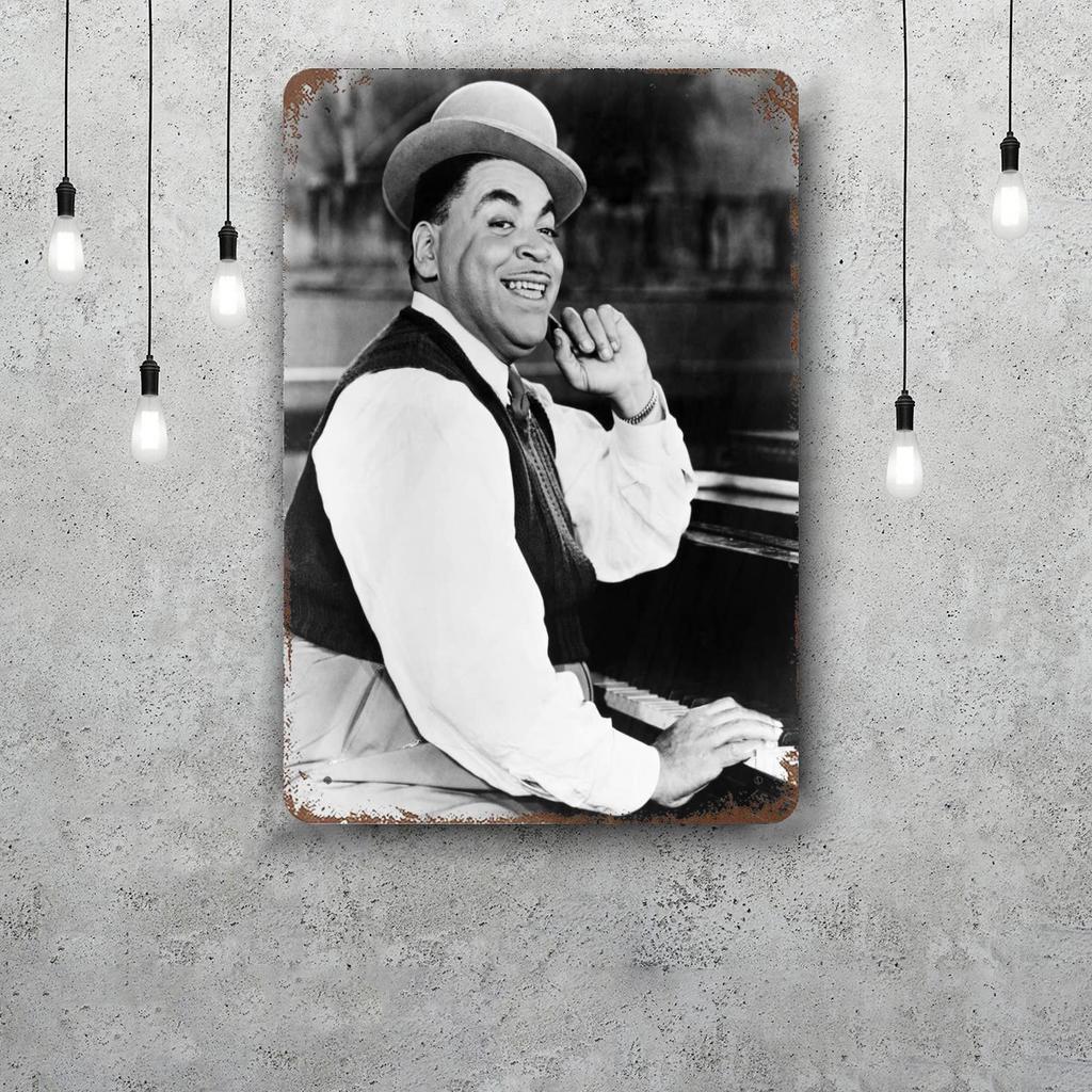 Fats Domino Decor Poster Vintage Tin Sign Metal Sign Decorative Plaque for Pub Bar Man Cave Club Wall Decoration