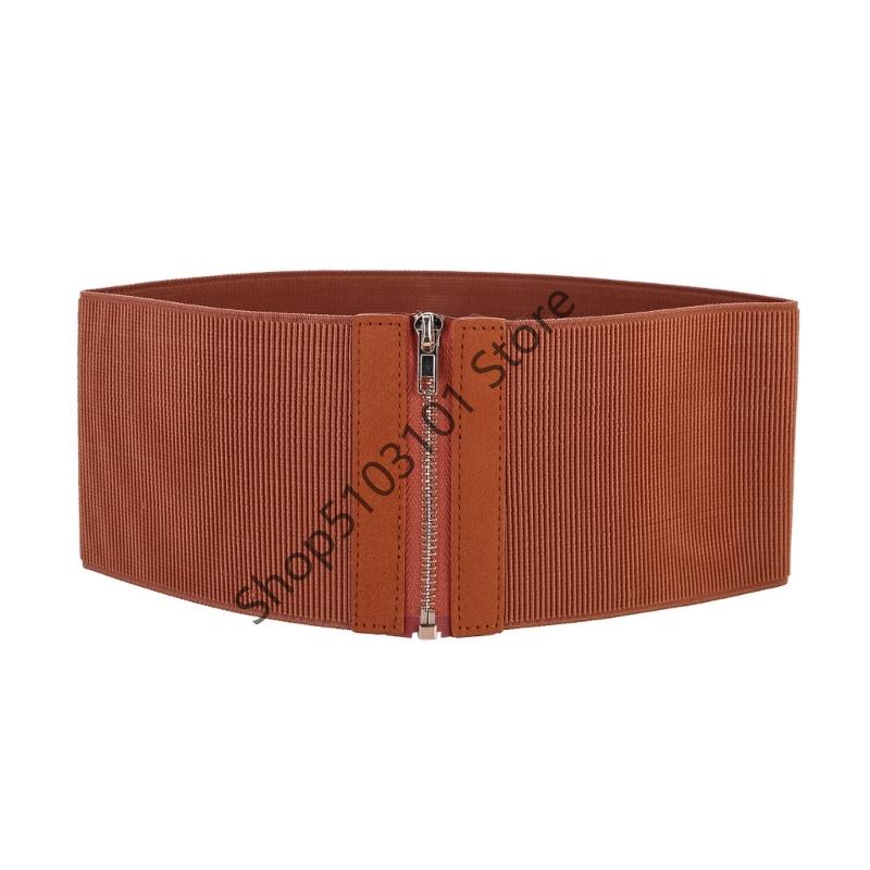 

X6HE Trendy Underbust Waist Belt for Daily Costume Elegant Waist Belt Skirt Jewelry M коричневий