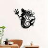 Mermaid Metal Wall Art Rust Proof Iron Statue Bathroom Decor Valentine Gift Beach Home Mural