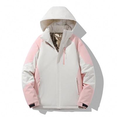 Veste d'alpinisme coupe-vent en coton pour couple, hiver 2025, avec capuche amovible