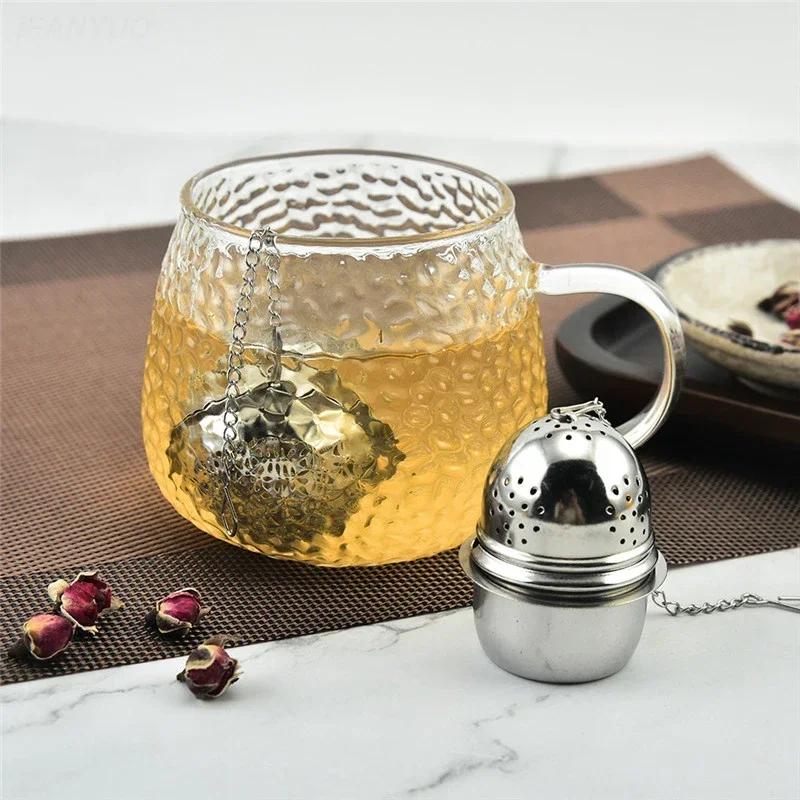 Stainless Steel Tea Infuser Tea Leaves Spice Seasoning Ball Strainer Teapot Fine Mesh Coffee Filter Teaware Kitchen Accessories