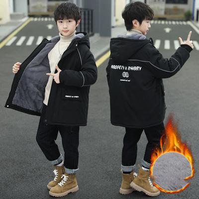 Herbst Winter Jungen Jacke Verdicken Warm Kragen Mode Baby Mantel Kapuze Reißverschluss Oberbekleidung Geburtstagsgeschenk Kinderkleidung