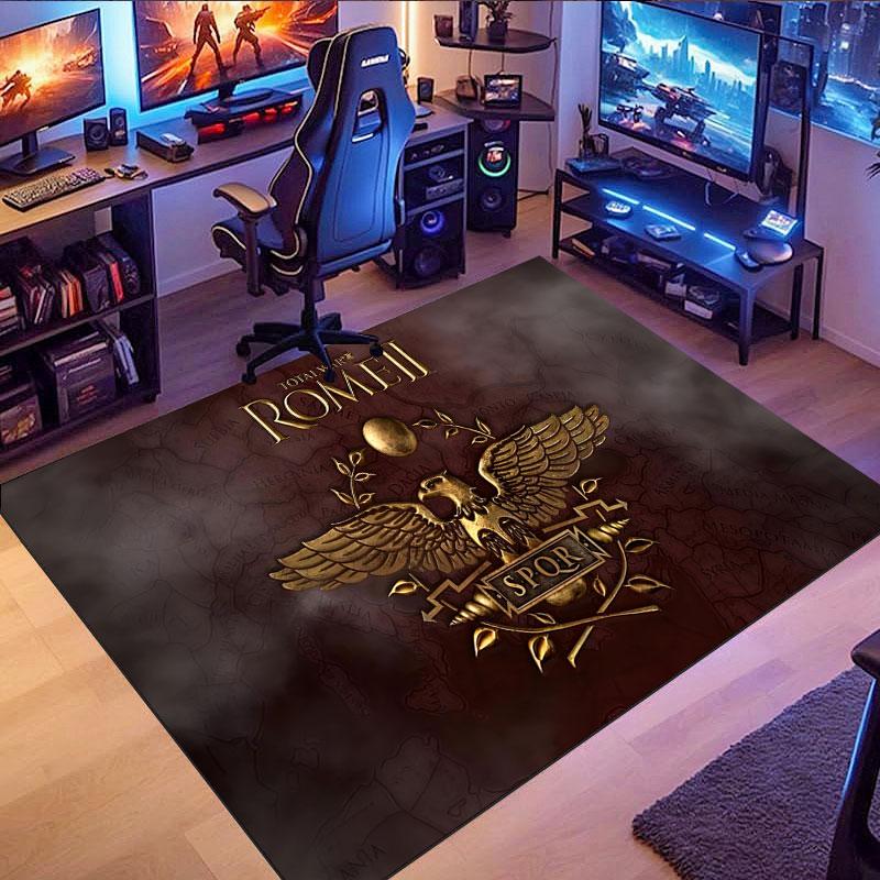 SPQR Eagle Emblem Rug, suitable for living room, bedroom, game room, computer room and home décor.
