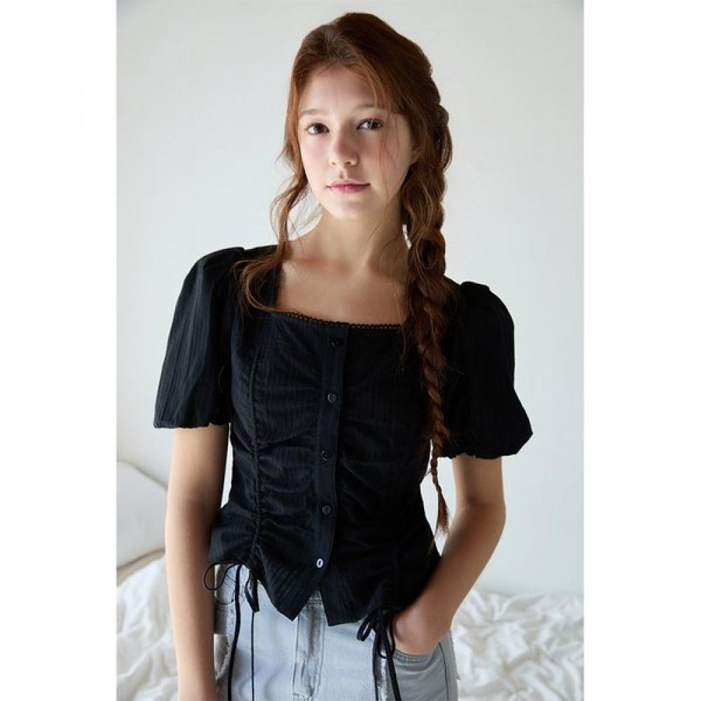 Egoist String Shirring Volume Blouse  Es2obl05 