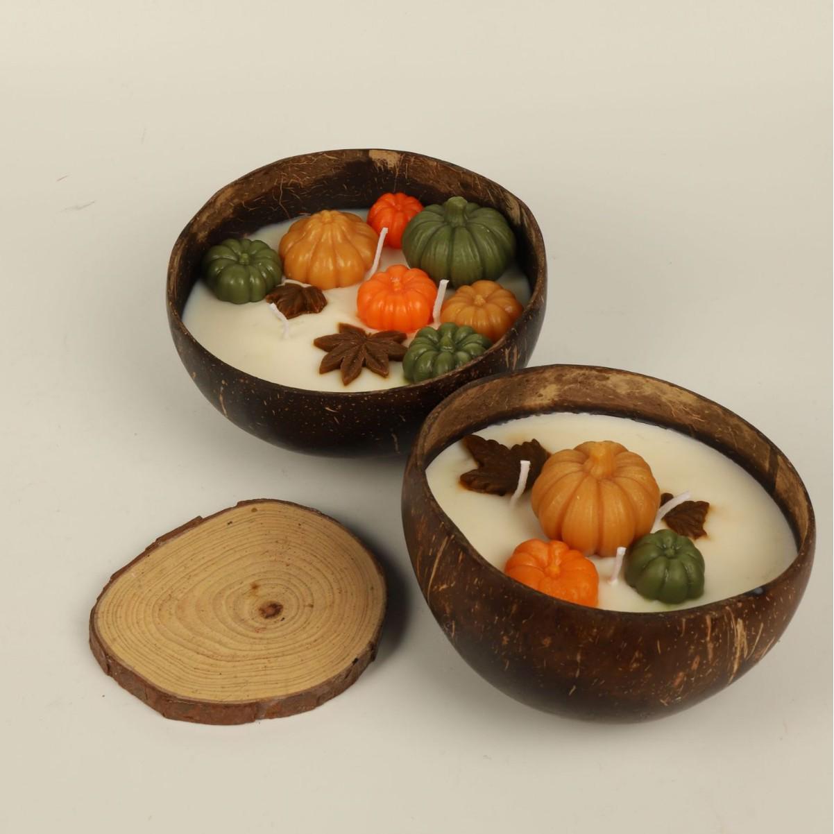 

Pumpkin Bowl Aromatherapy Candle for Odor Removal & Home Decor Pumpkin Bowl 1