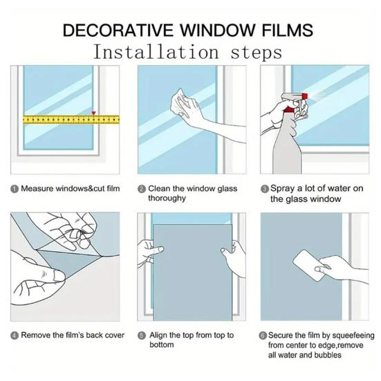 Stained Glass Effect Window Film Geometric Pattern Decorative Static Cling UV Block Heat Control Vintage Rainbow Window Sticker for Living
