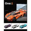 1/24 Koenigsegg One1 Alloy Model Samochodu Zabawka Diecast z Dźwiękiem i Światłem Pull Back Symulacja Skala Model Samochodu Zabawka dla Chłopca Prezent Urodzinowy