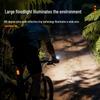 Super Bright Rechargeable Aluminum Bike Front Light with Power Display