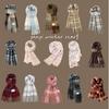 Women's Autumn & Winter Plaid Scarf: Thick Imitation Cashmere Shawl, Solid Color Neck Warmer for Students