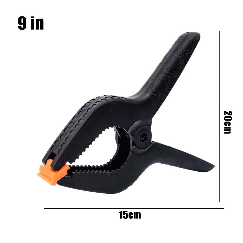 Non-slip Plastic Spring Clamps Adjustable Woodworking Clamps DIY Craft Photography Background Photo Stand Clips Clothes Pegs