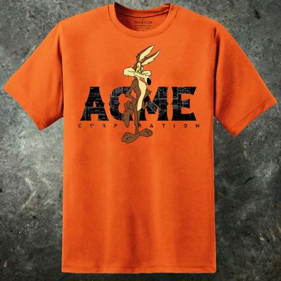 Wile E. Coyote ACME Beep Beep Cartone Animato Anni '80 Maglietta da Uomo