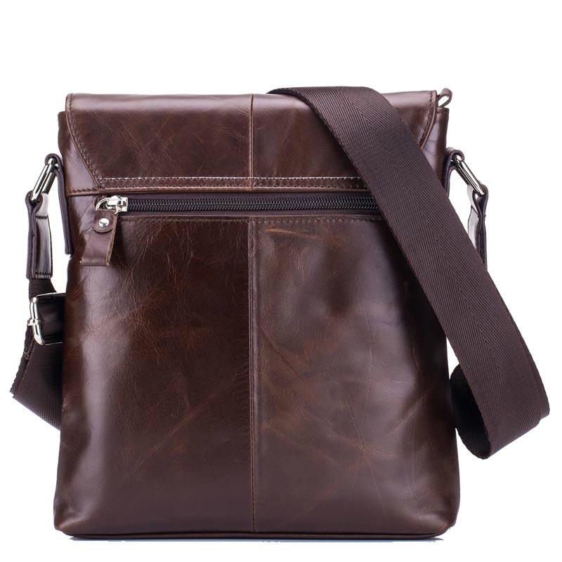 Men Briefcase Genuine Leather Crossbody Shoulder Bag Small Business Messenger Handbags KTY
