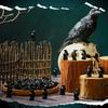 WTEMPO Creative Micro-landscape Black Halloween Crow Handmade Diy Resin Small Accessories Landscape Small Animal Decorative Ornaments