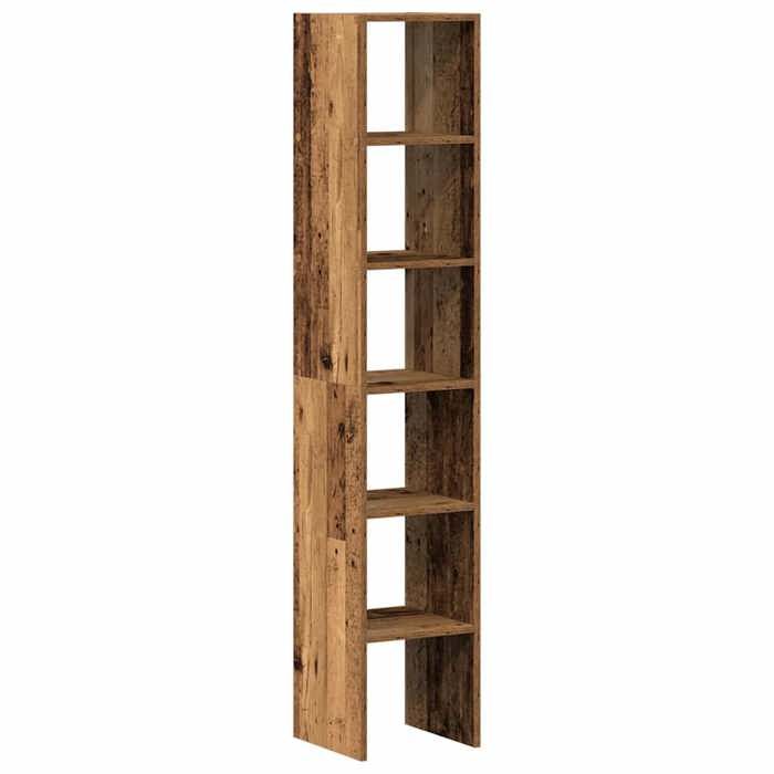 VidaXL Bookcases 2 Pcs Stackable Old Wood Engineered Wood, Shelf, Bookshelf, Book Stand, Cabinet of 858818