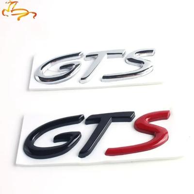 1X 3D Metal GTS LOGO Emblem Badge Car Sticker Decal For C/ayenne C/ayman M/acan 911 718 Car Styling