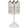 Votive with Stand House Design Inside Gold Finish