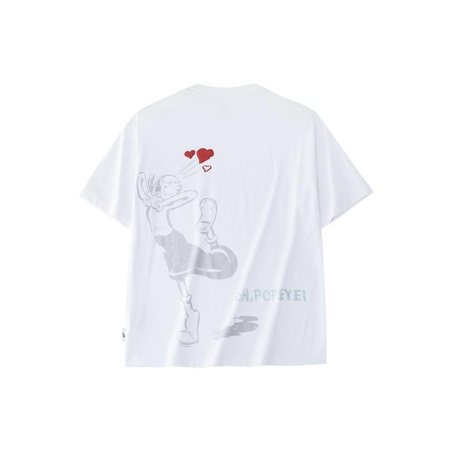 Anta x POPEYE Life Collection T Shirt Men's Pure White 152428150-1