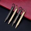 Brass Pocket Pen Keychain Pendant Travel Pen 1.0mm Retractable Ballpoint Pen Gift Pen Writing Pen
