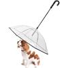 Transparent Pet Umbrellas Small Dog Umbrella With Dog Leash Iron Chain As Raincoat For Dogs Beautiful Package Pet Supplies