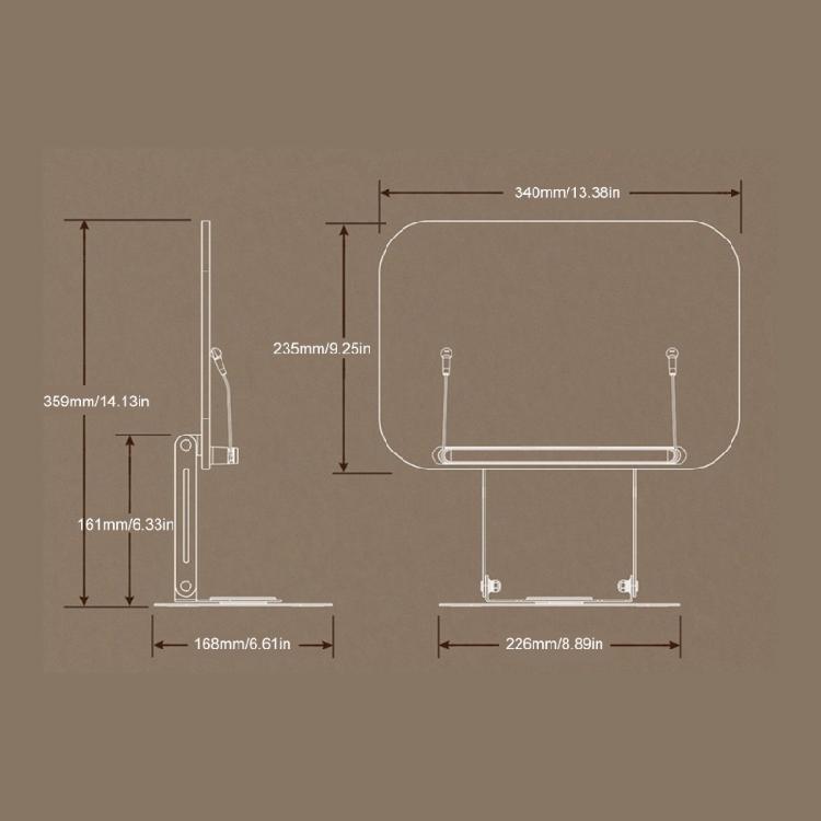 Ergonomic Adjustable Computer Stand Laptop Holder 360 Degree Rotation Bed TV Lapdesk PC Tray to Raise Laptop Tablets