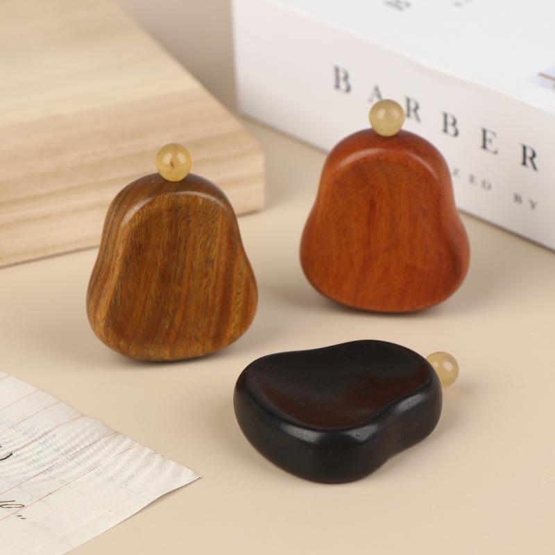 Sandalwood Flat Gourd Massage Tool Nasal Scraper Massager Ear Massage Stick Acupuncture Massage