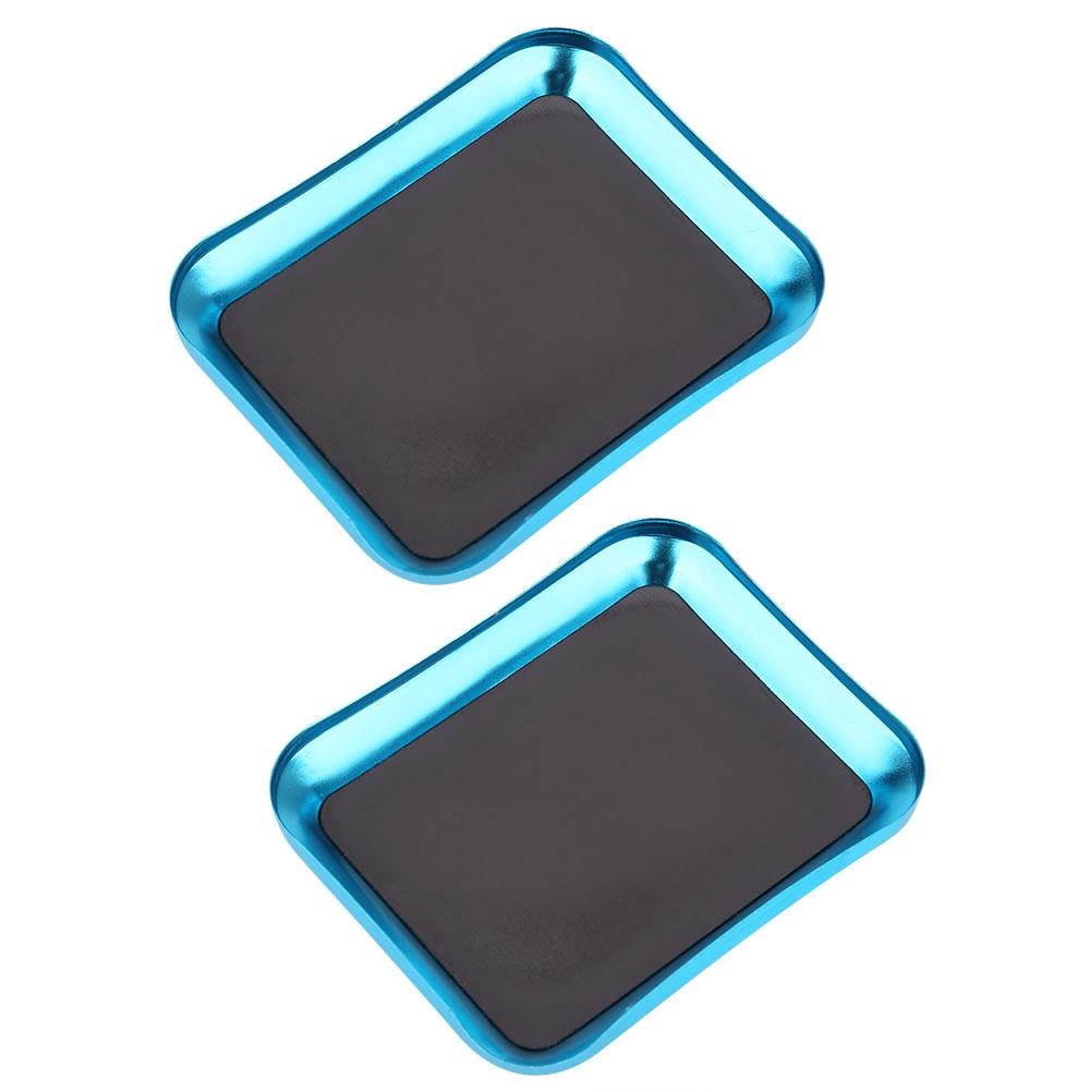 2PCS RC Model General Repairing Screw Tray 105x85mm Maintenance Tool Board AccessoryBlue