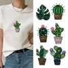 Beaded Pearl Cactus Flower Patches for DIY Clothing and Accessories