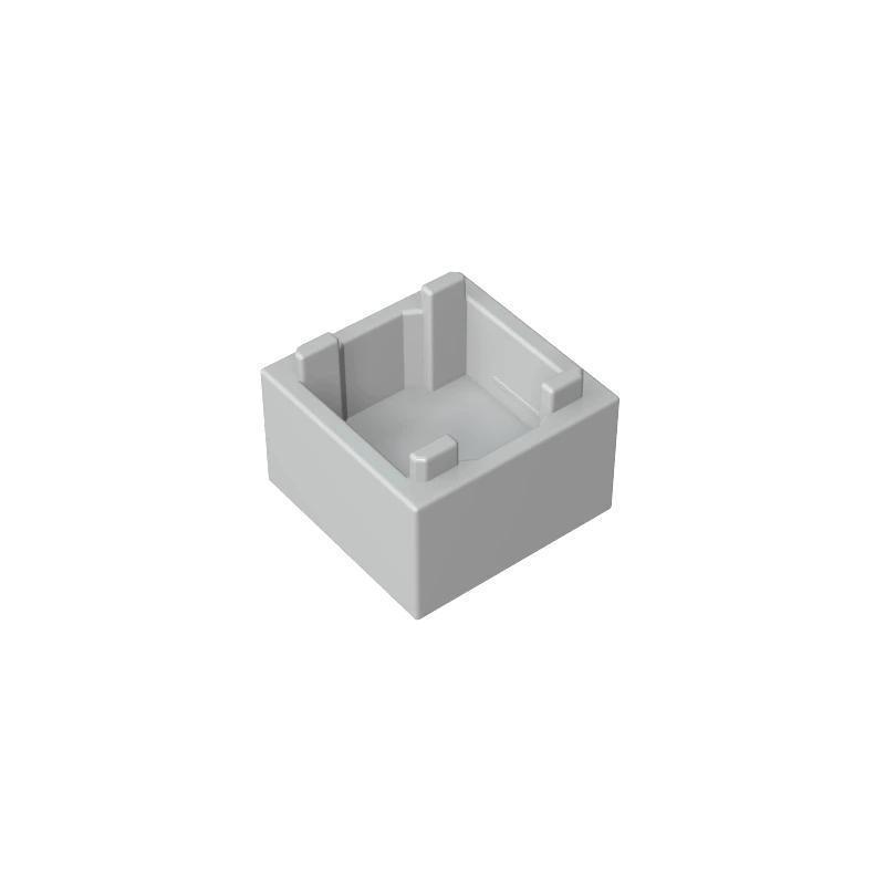 50g Small Particle MOC Building Blocks, 2x2x1 Interlocking Storage Treasure Chest Bricks Compatible Standard светло-серый