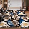 Alfombra Nórdica de Lujo Ligero para el Hogar, Dormitorio, Tamaño Grande, Floral Pastoral, Alfombras para Sala de Estar Lavables, Alfombra para Salón, Felpudos para Vestíbulo de Hotel