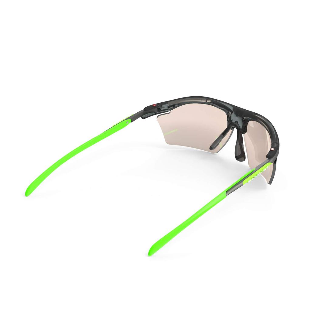 RUDY PROJECT Sports Sunglasses for Road and RYDON SLIM Frozen Ash Frame with Impact X2 Photochromic Laser Brown Bikes, Cycling, Marathons, Jogging,