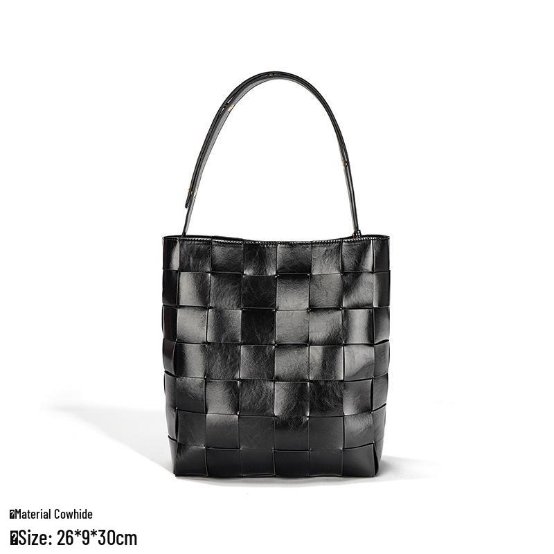 Spring 2024 Women's Genuine Leather Shoulder Crossbody Bag - Trendy Small Square Underarm Handbag