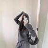 Women's Red Wool Hoodie - Zodiac Year of the Horse, New Year's Eve Edition, Autumn/Winter Knit Sweater