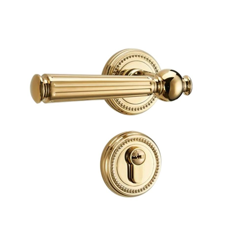Simple Design Magnetic Suction Door Lock Retro Style Wooden Door Handle Silent Door Lock Home