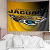Jacksonville Jaguars Logo Tapestry for Bedroom Aesthetic Classroom Tapestries Wall Hanging for Living Room Dorm Office,Ideal Creative Gift