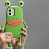 Funny Soft Silicone 3D Frog Phone Case For For Iphone 14 13 11 12 1 16 17 Pro Max XS XR 8 Plus Cartoon Cute Shockproof Bumper Cover