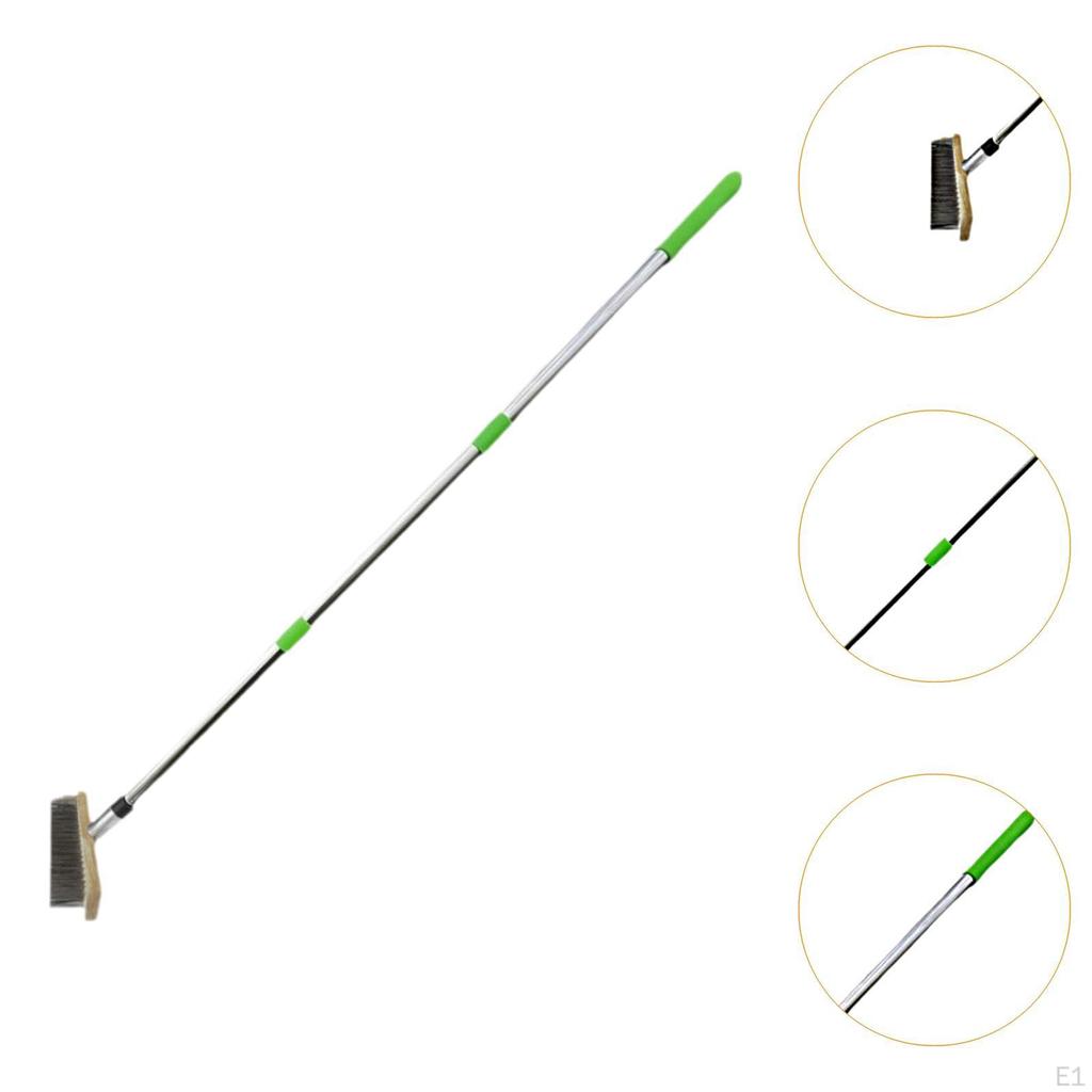 Stainless Steel Wire Floor Brush Cleaning Tool Outdoor Cement Scrub Scrubber