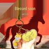 Cartoon Zodiac Gold Yuanbao Keychain Pendant - Creative Cultural Souvenir