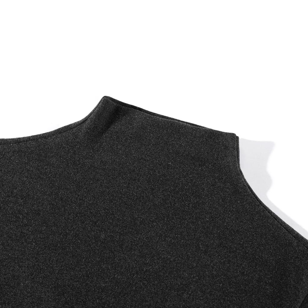 Women's Fashionable And Casual Color Semi High Neck Long Sleeve Base Layer Top