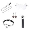 Nekomusume Flirting Set: SM Toys with Restraint Collar & Bone Gag