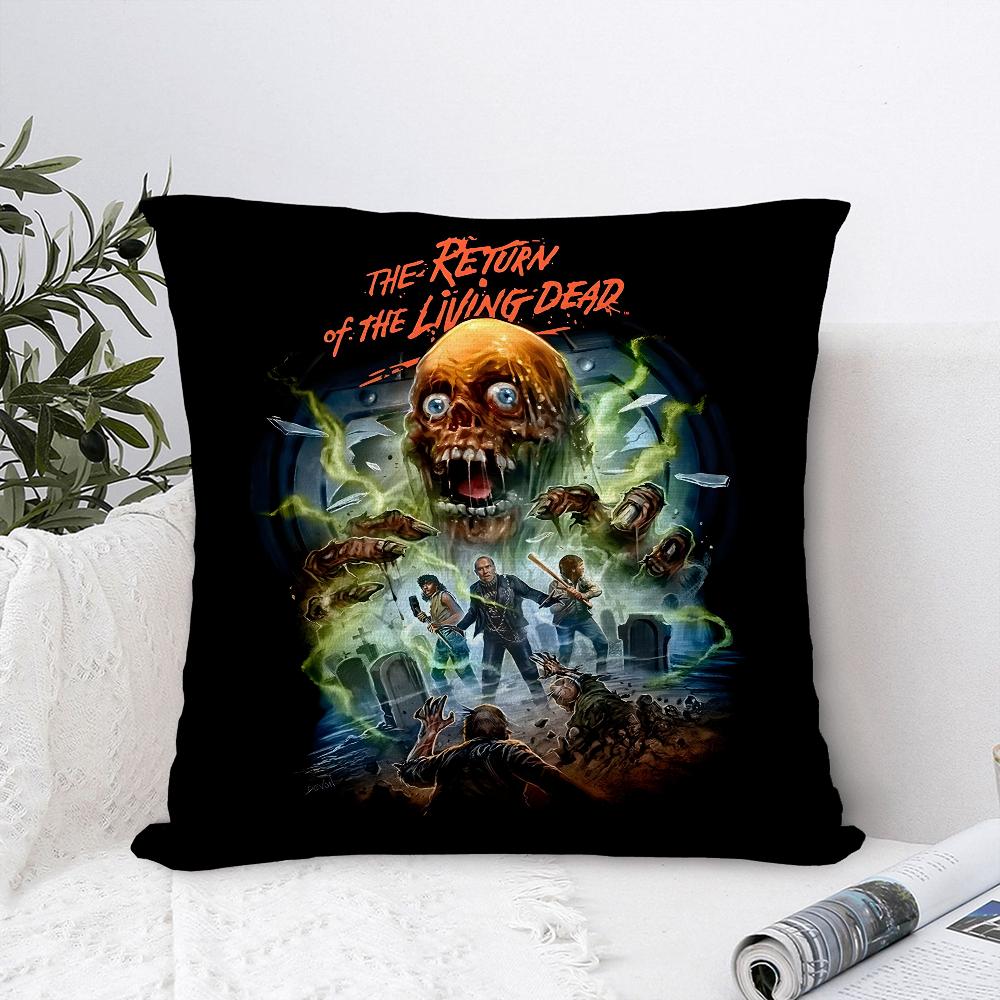 R-Return Of The Living Dead Pillow Case Plush Fabric Soft Pillowcase Double Sided Print Sofa Cushion Cover Throw Pillow Cover