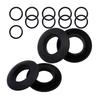 4Pcs Kayak Paddle Drip Rings, Water Retaining PVC Black Protection Shaft