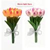 5pcs/15pcs Warm Light LED Artificial Flowers Real Touch Tulip Lamp Tulip Night Light  Photo Prop
