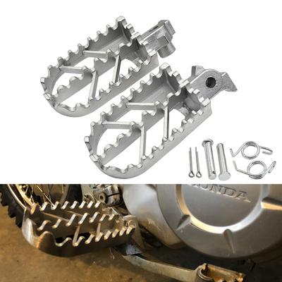 Repose-pieds Motocross en Acier Inoxydable Pédales Repose-pieds Pour Honda XR50R XR70R XR80R XR100R CRF50 CRF50F CRF70 CRF70F CRF80