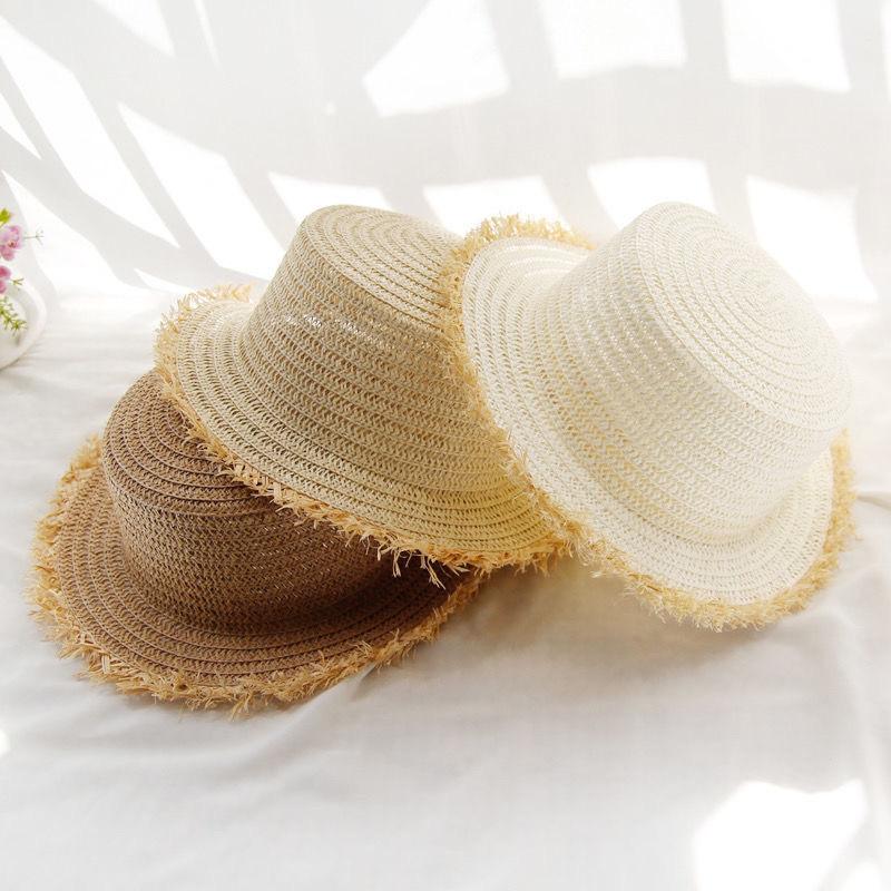Sun Hat Women's Summer Hat Sun Protection Straw Hat Woven Korean Version Vacation Seaside Outdoor Beach Hat Fried Street Sun Hat